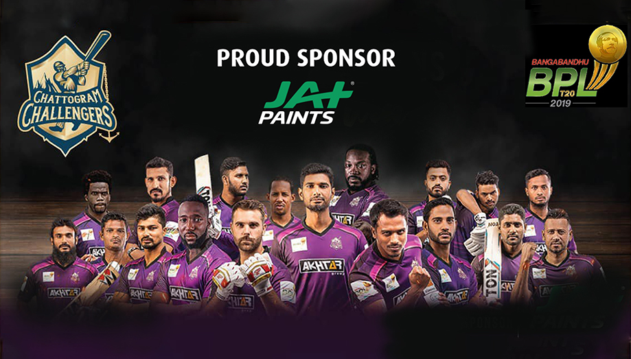 JAT Holdings sponsors the Chattogram Challengers team at BPL 2019-20