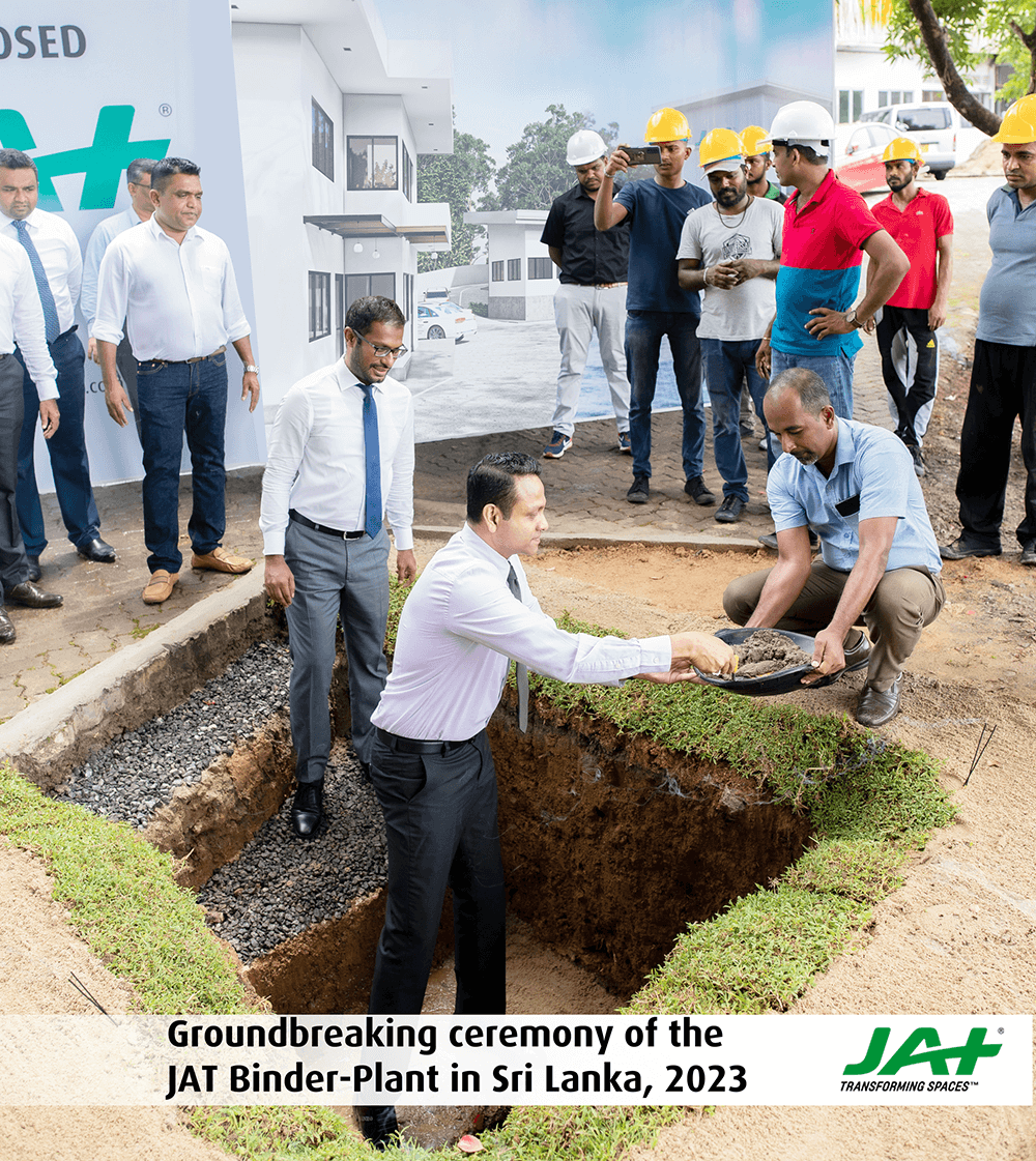 JAT sets sights on new benchmark in manufacturing excellence with initiation of new binder plant in Horana